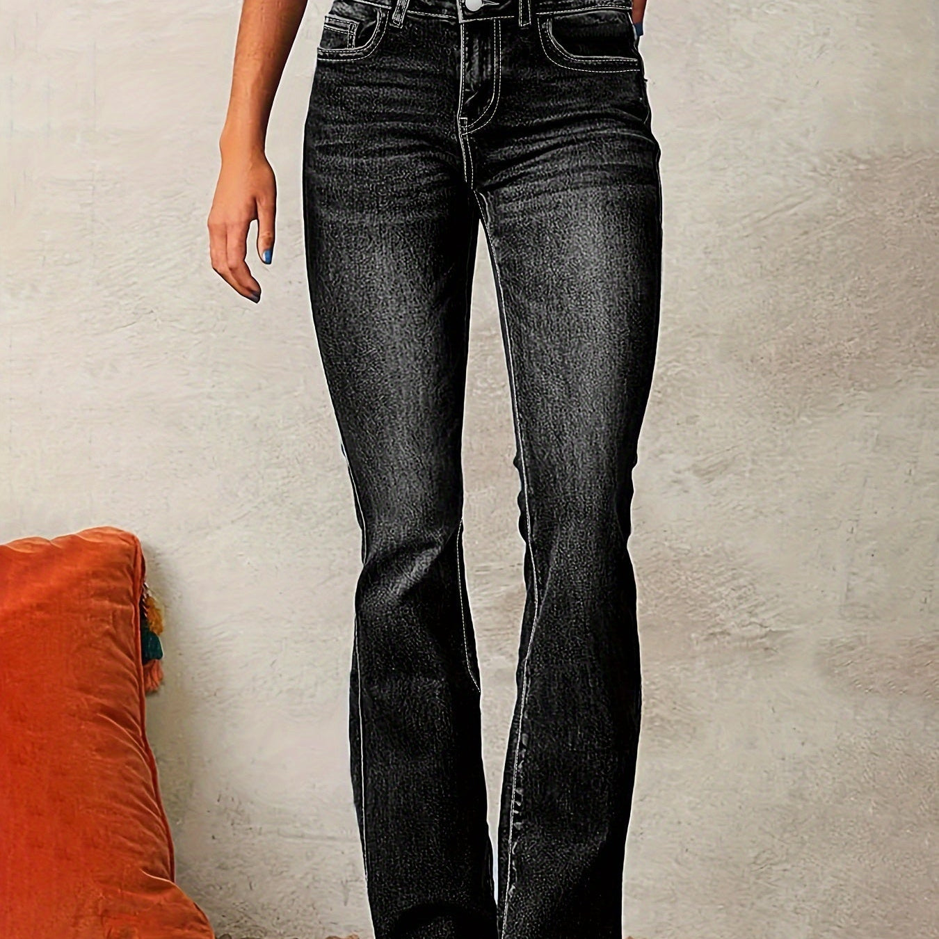 Marylène | Jeans a Zampa a Vita Alta