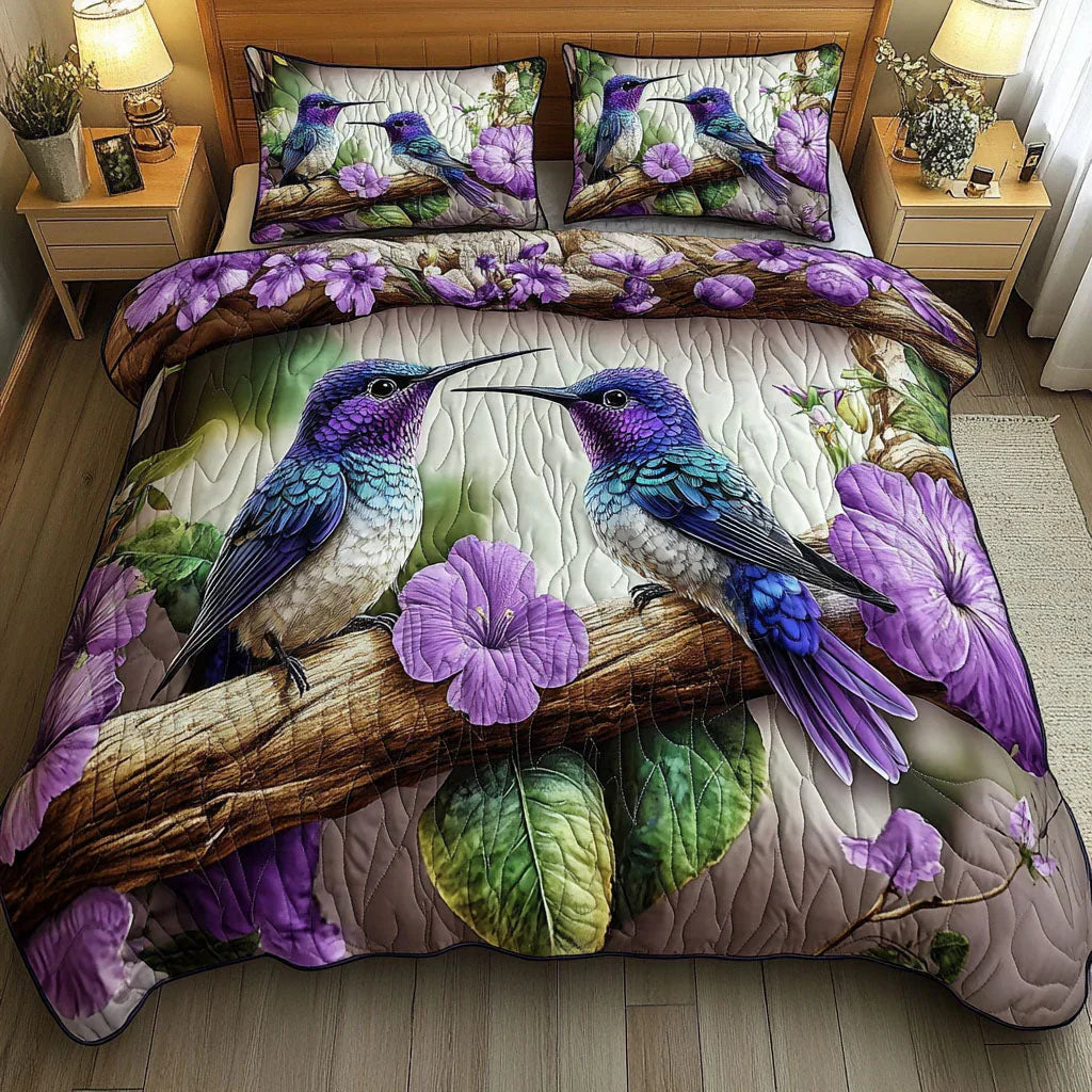 Set Letto Trapuntato 3 Pezzi – Bird Shelter
