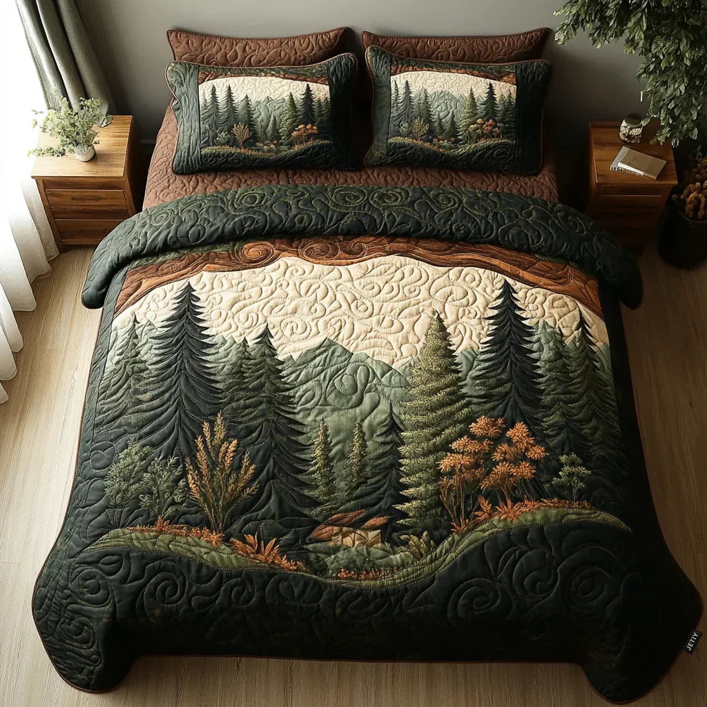 Set Letto Trapuntato 3 Pezzi – Forest Walk