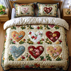 Set Letto Trapuntato 3 Pezzi – Hearts in Love