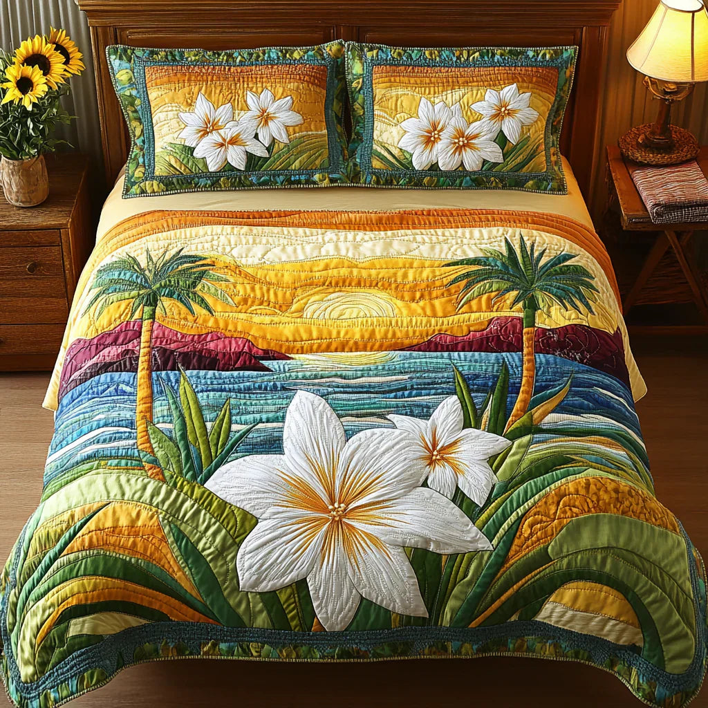 Set Letto Trapuntato 3 Pezzi – Aloha Style