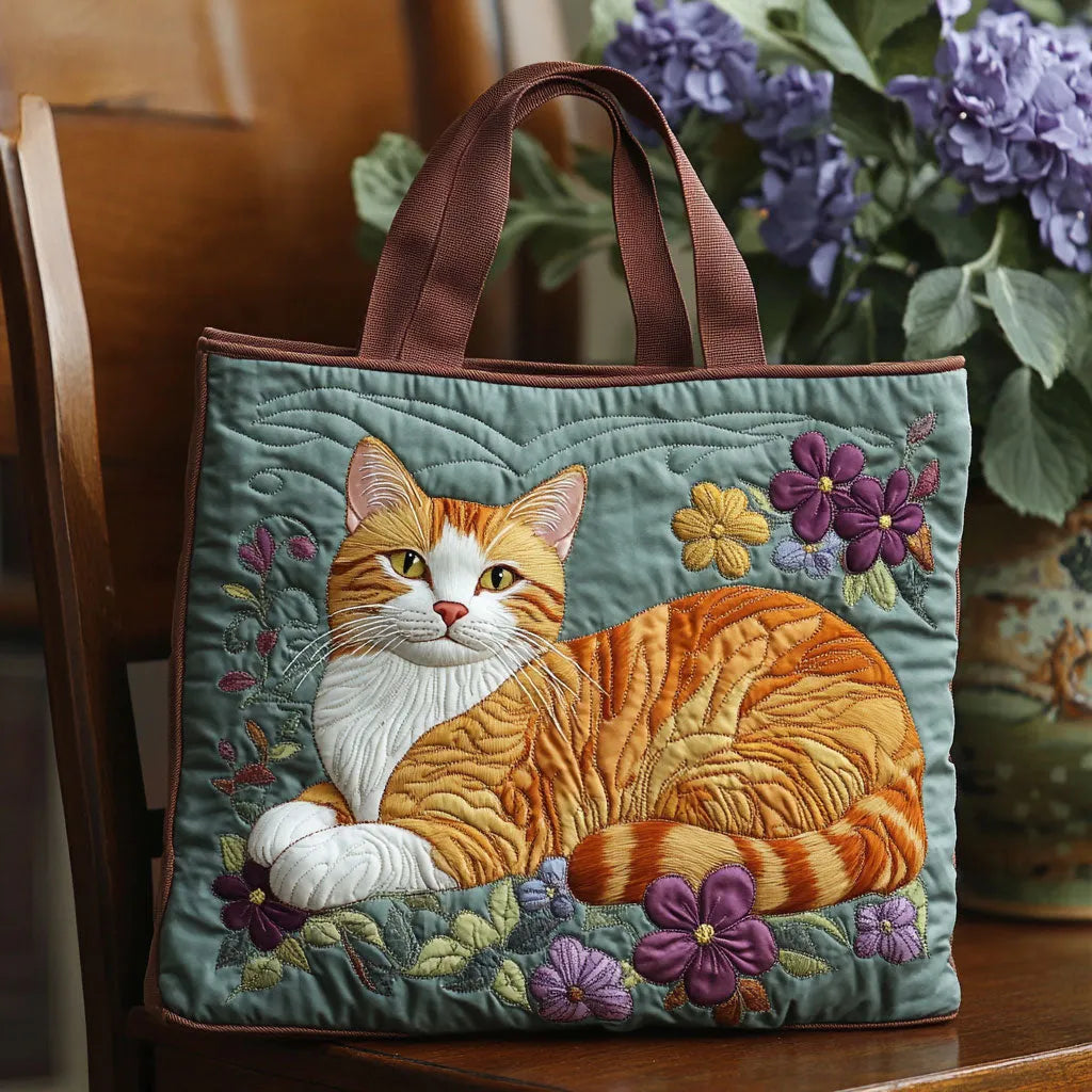 Borsa artigianale con gatto