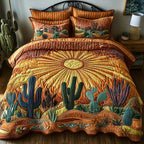 Set Letto Trapuntato 3 Pezzi – Cactus Sunrise