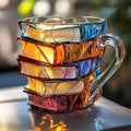 Tazza 3D Libri Fatta a Mano – Regalo Unico