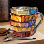 Tazza 3D Libri Fatta a Mano – Regalo Unico