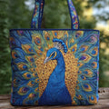 Borsa artigianale con pavone