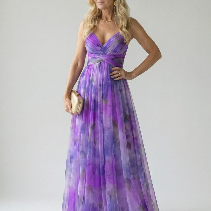Isel | Abito Maxi Soft Wrap