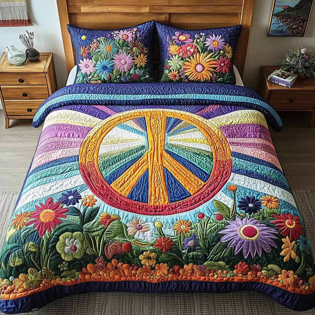 Set Letto Trapuntato 3 Pezzi – Tie-Dye - Dreamy