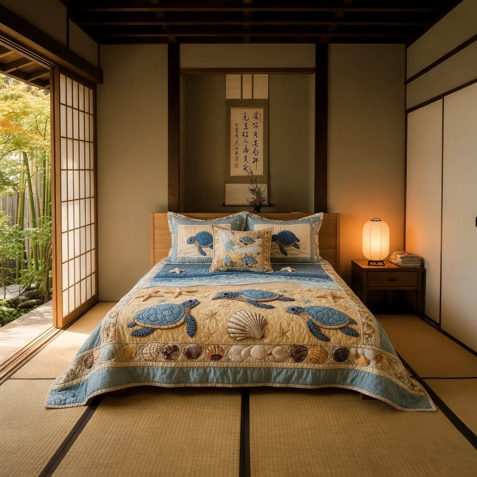 Set Letto Trapuntato 3 Pezzi – Ocean Waves