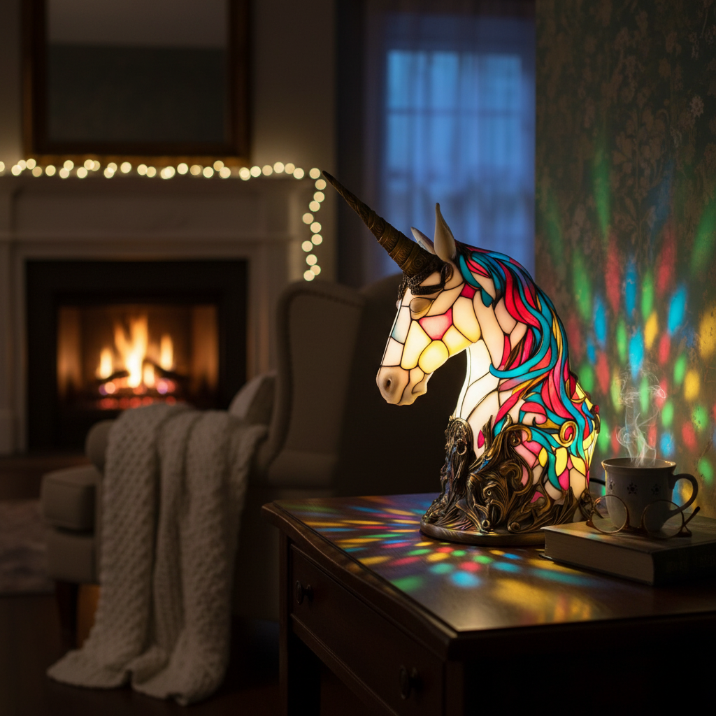 Luna – Incantevole Lampada Unicorno