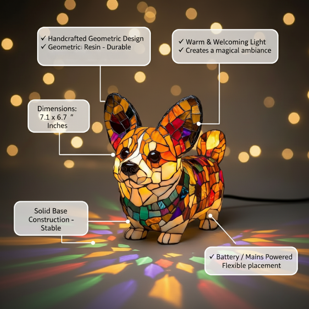Corgi Radioso – Figura Artistica