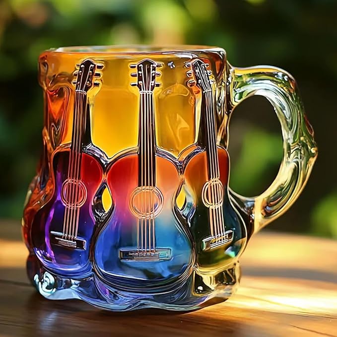 Tazza Fatta a Mano con Chitarra 3D