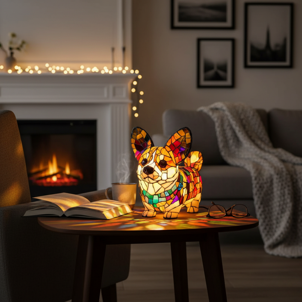 Corgi Radioso – Figura Artistica