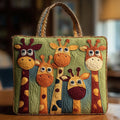 Borsa artigianale con giraffa