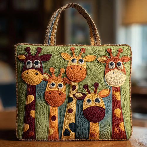 Borsa artigianale con giraffa