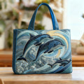 Borsa artigianale con delfino