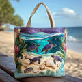 Borsa artigianale con motivo laguna