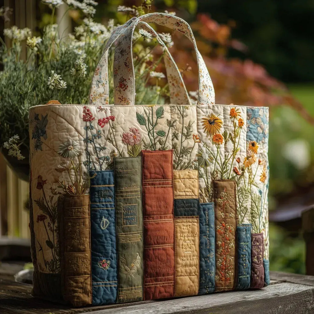 Borsa artigianale con fiori
