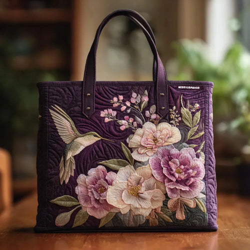Borsa artigianale con fiori di campo