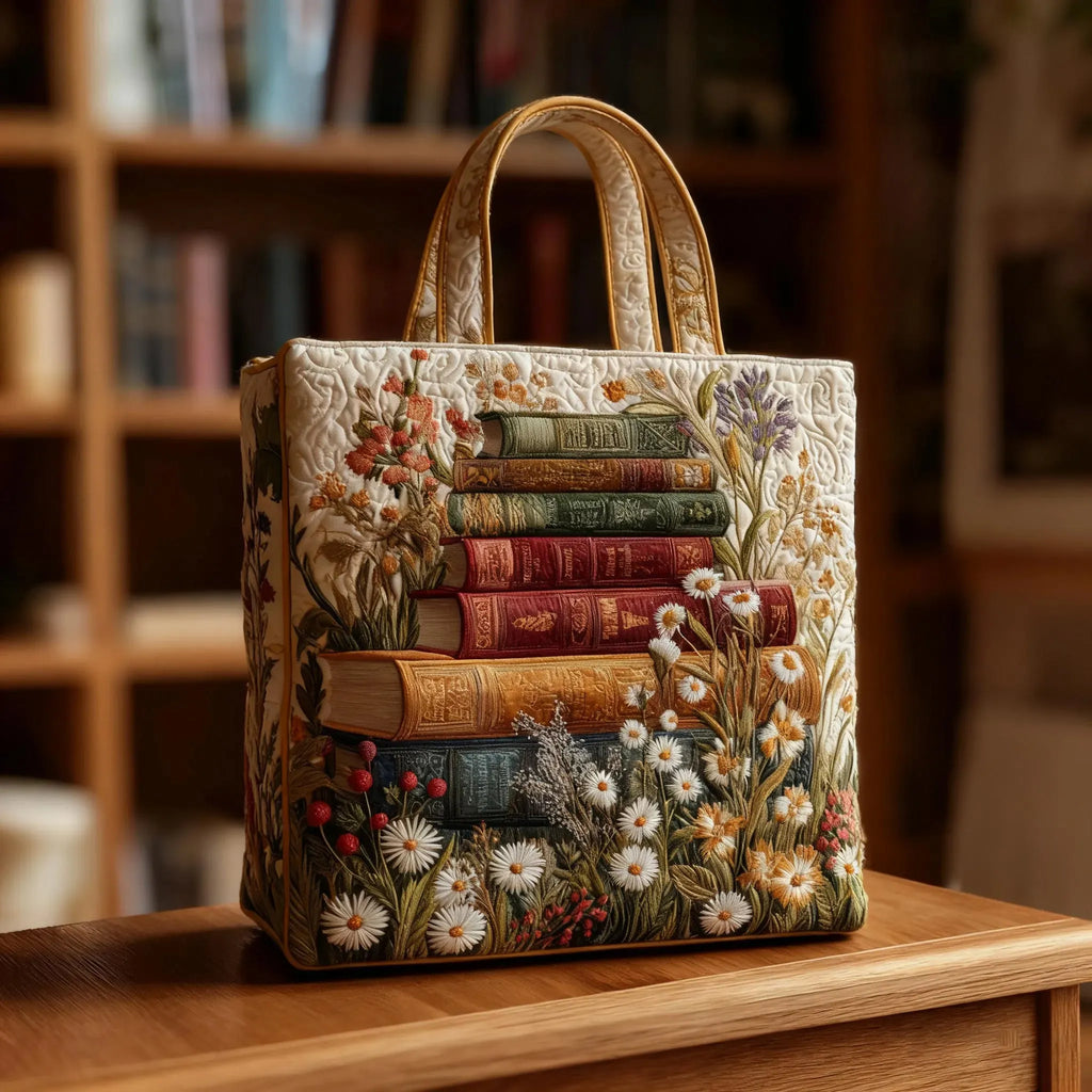 Borsa artigianale con motivo floreale