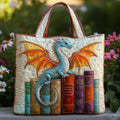 Borsa imbottita smeraldo per amanti dei libri