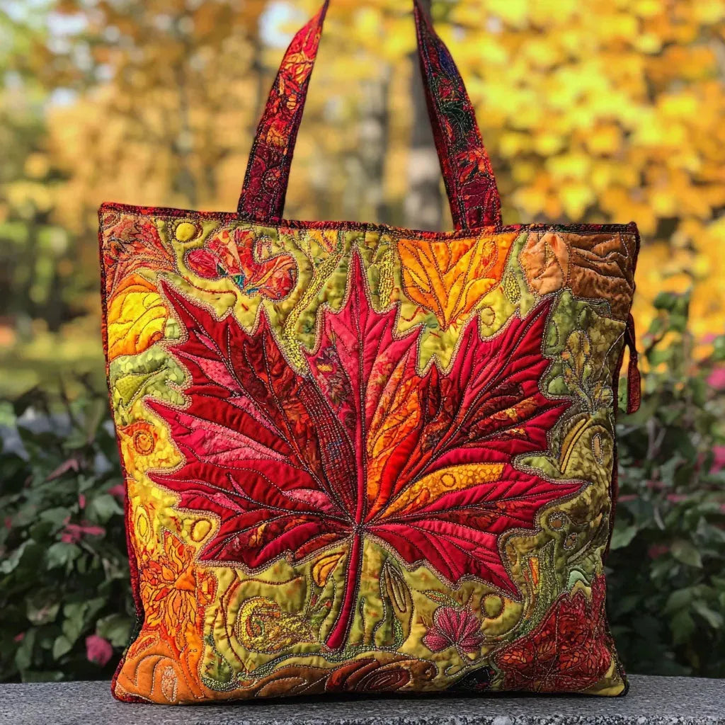 Borsa artigianale con motivo naturale