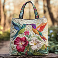 Zaino imbottito con colibrì
