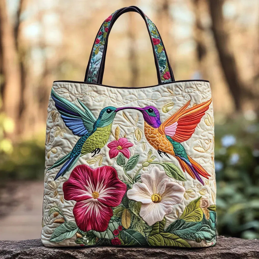 Zaino imbottito con colibrì