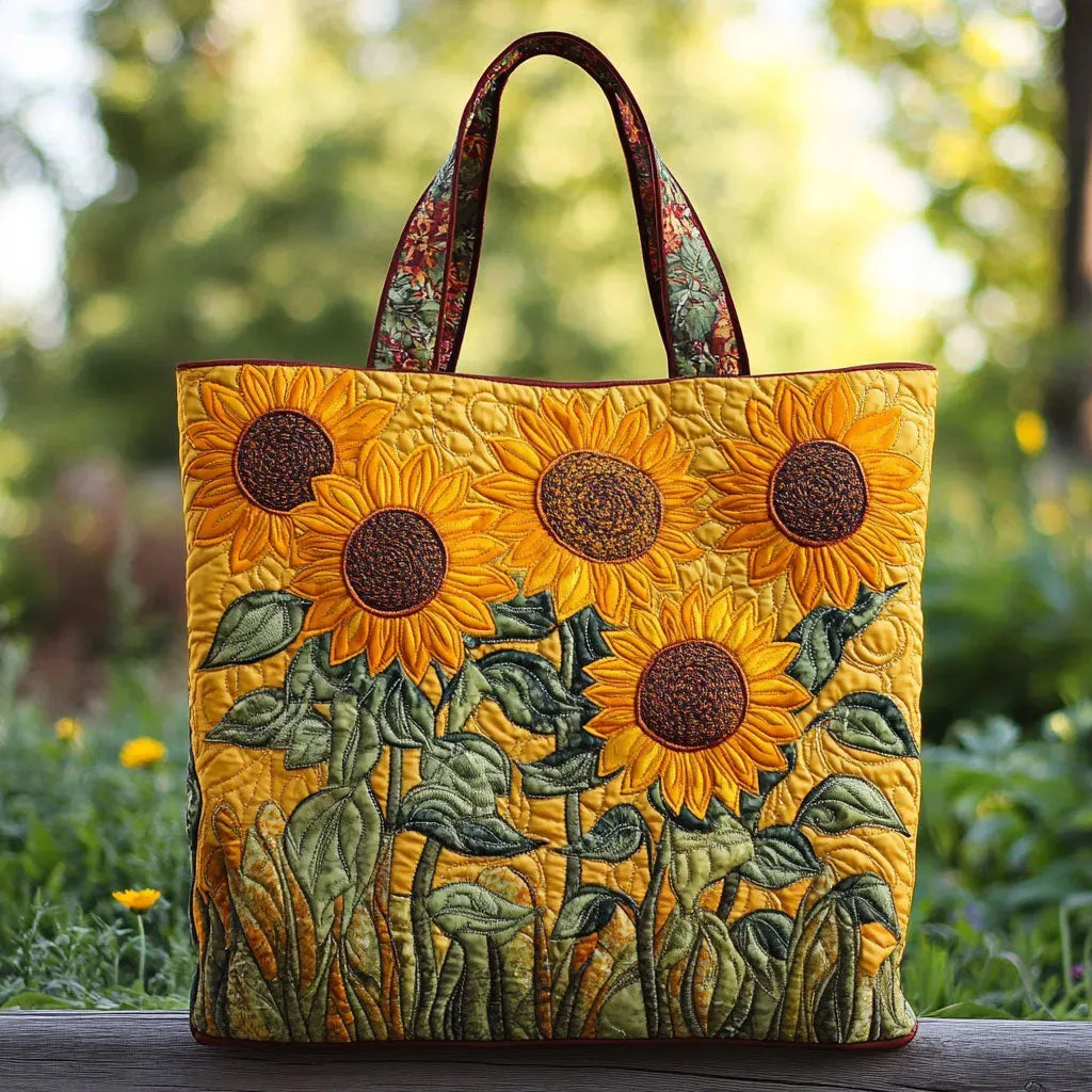 Borsa classica con girasoli