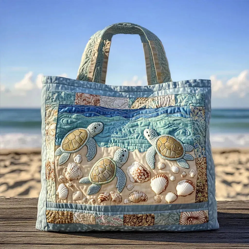 Borsa artigianale con tartaruga