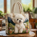 Borsa artigianale con cagnolini