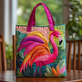Borsa artigianale con fenicottero