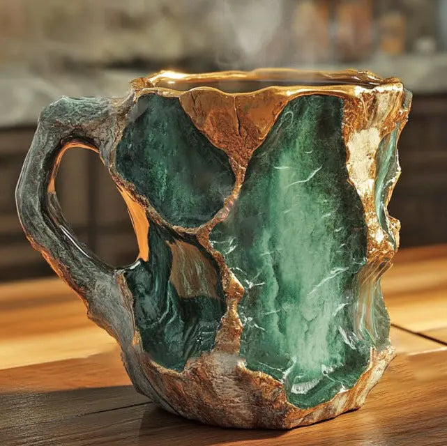 Tazza da Caffè con Cristalli Minerali