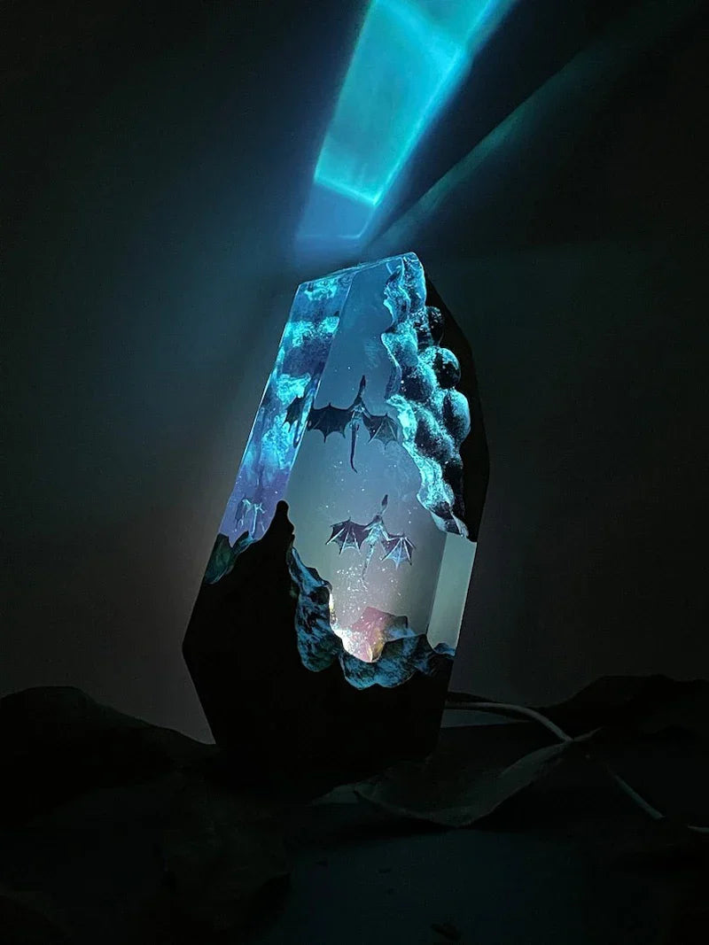 Lampada in Resina — Drago dagli Abissi