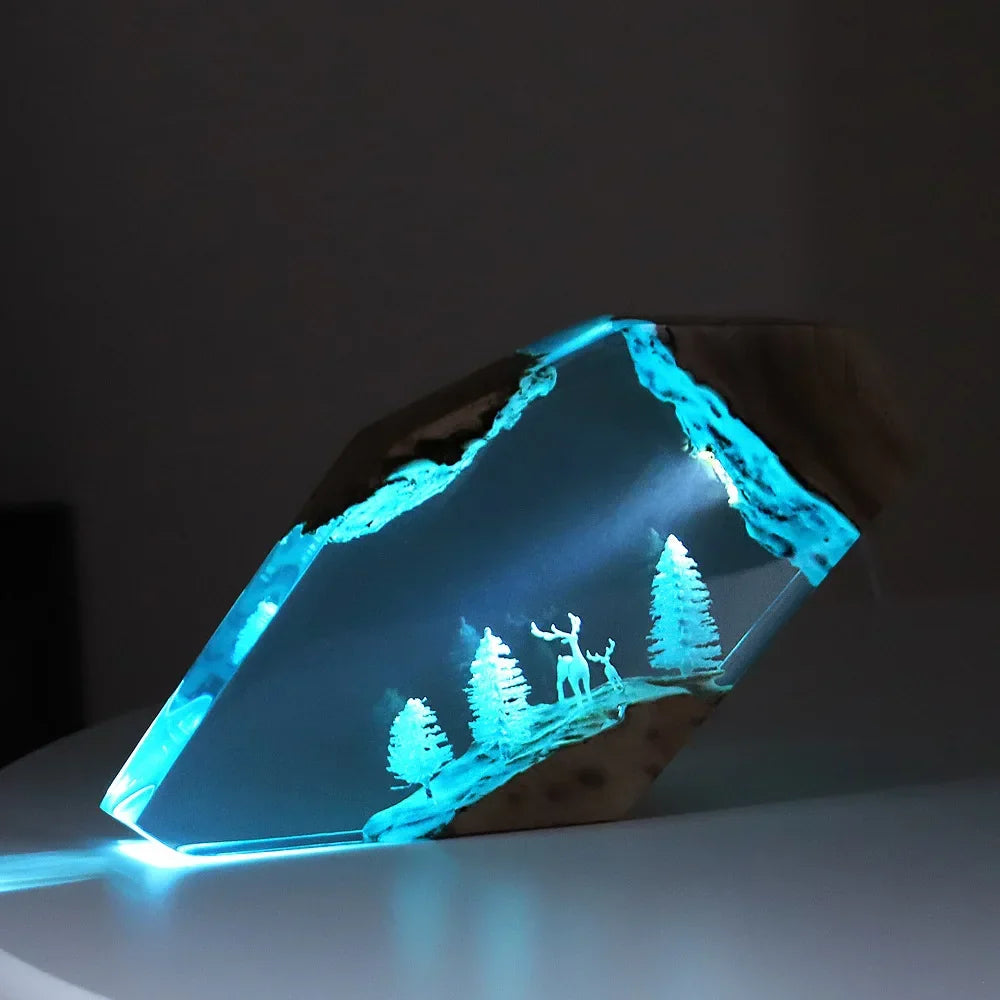 Lampada in Resina — Polpo e Nave Affondata
