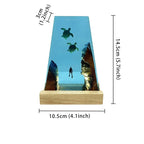Lampada a Trapezio in Resina — Tartarughe Marine