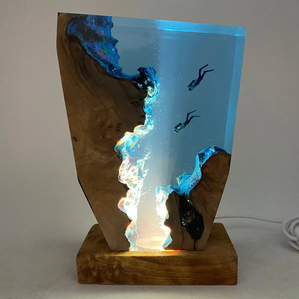 Lampada in Resina — Immersione nell'Oceano
