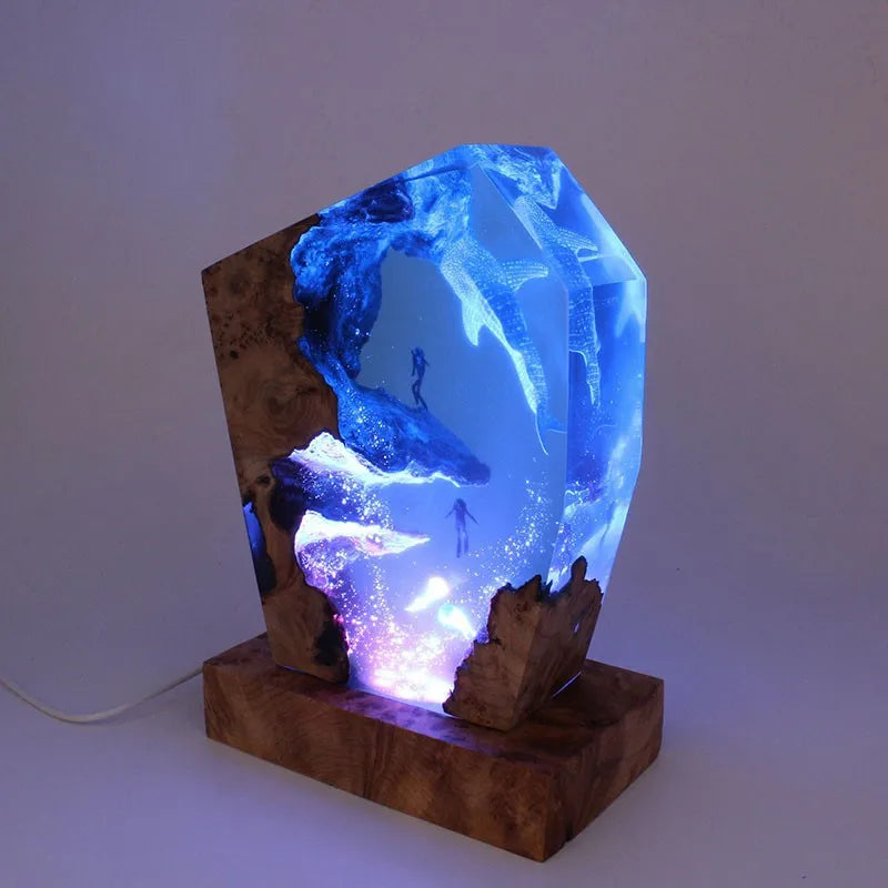 Grande Lampada in Resina — Squalo Balena