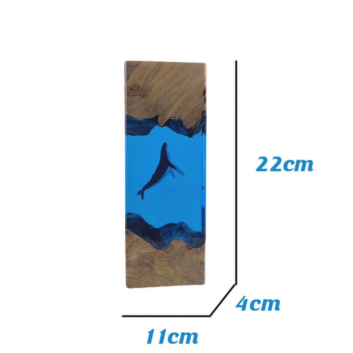 Lampada Triangolare in Resina — Balena e Sub