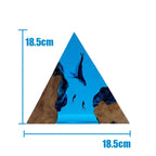 Lampada Triangolare in Resina — Balena e Sub