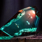 Lampada in Resina — Drago di Fuoco