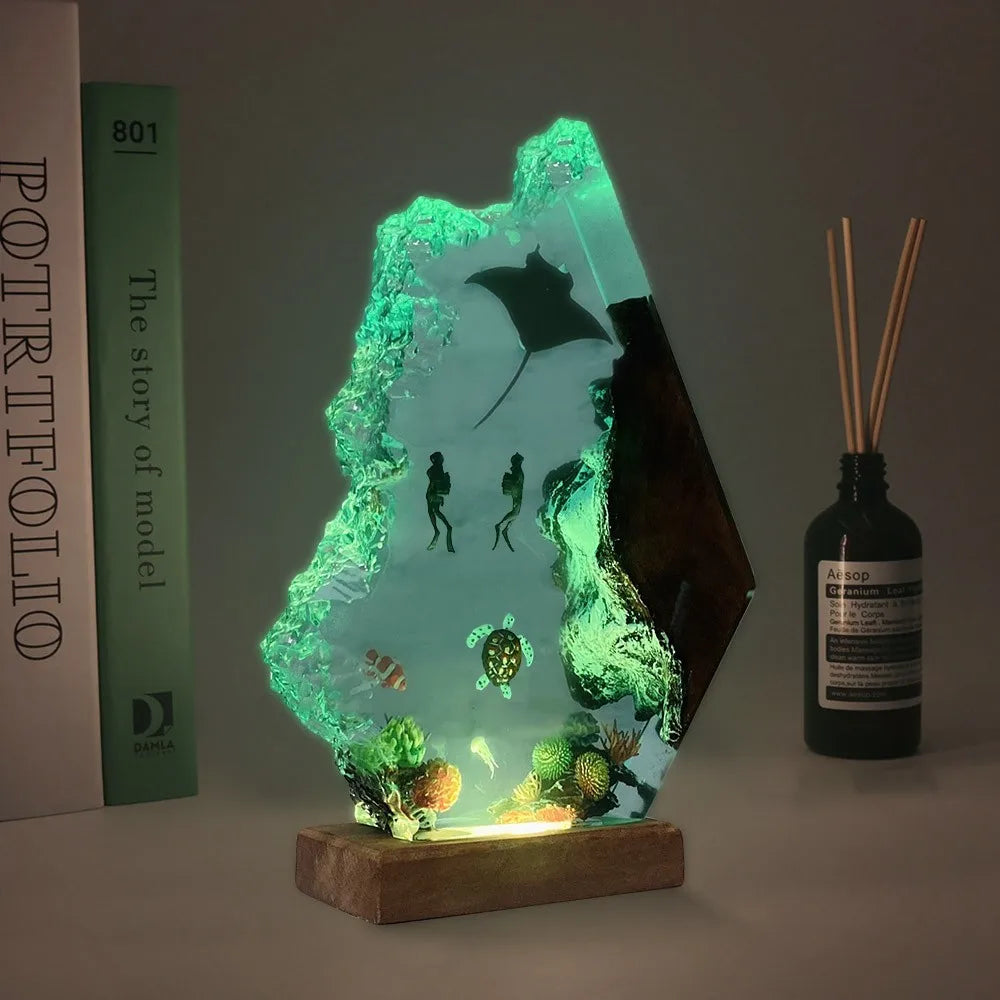 Lampada in Resina — Manta e Sub