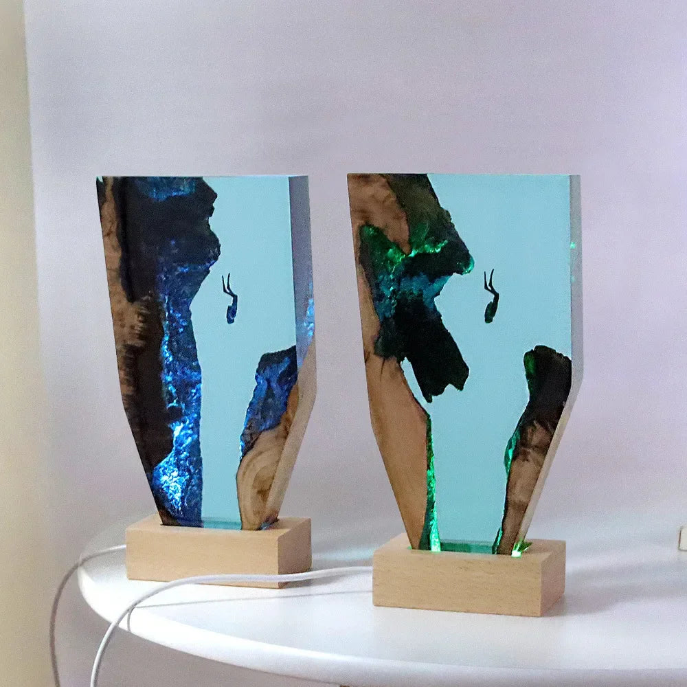 Lampada in Resina — Immersione negli Abissi