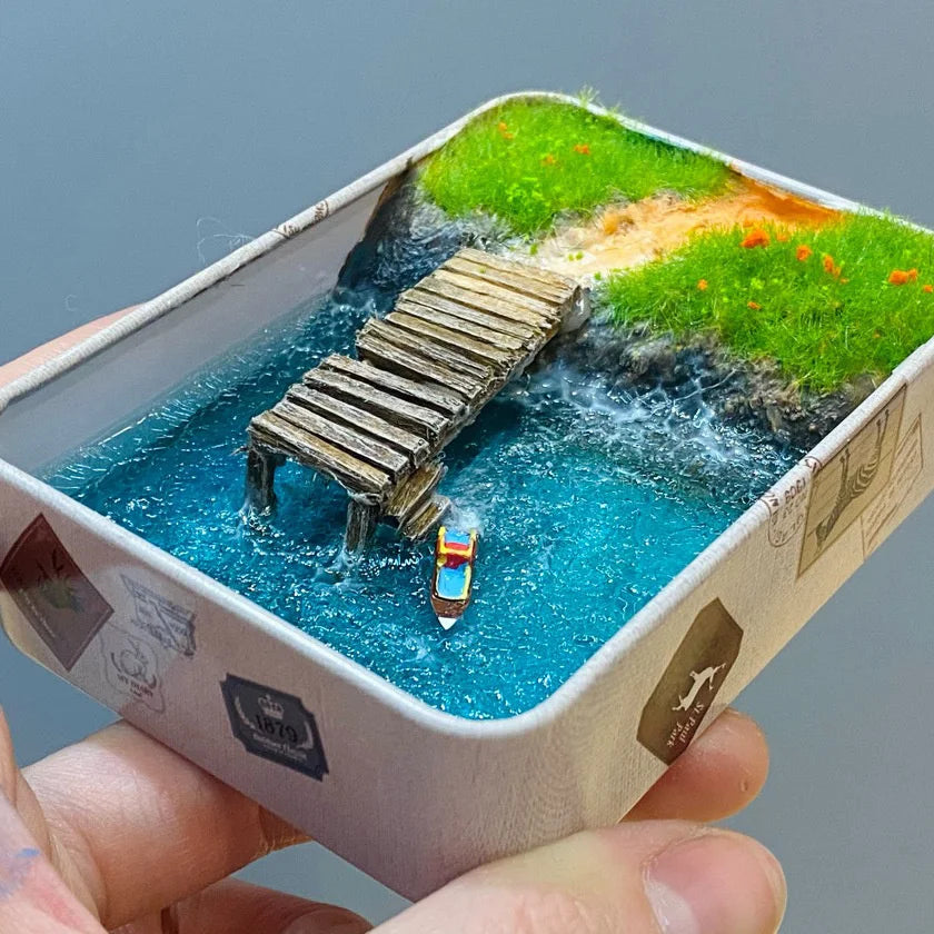 Mini Paesaggio in Resina — Idea Regalo