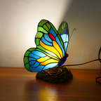 Lampada Farfalla Blu Scolpita