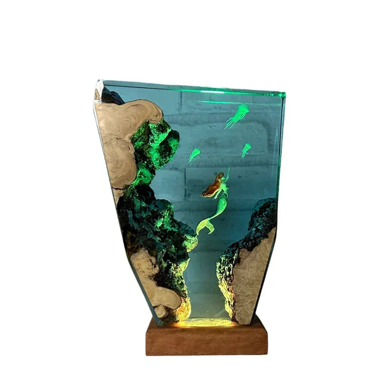 Lampada in Resina — Tartarughe e Meduse