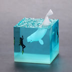 Cubo Luminoso in Resina — Vita dell'Oceano