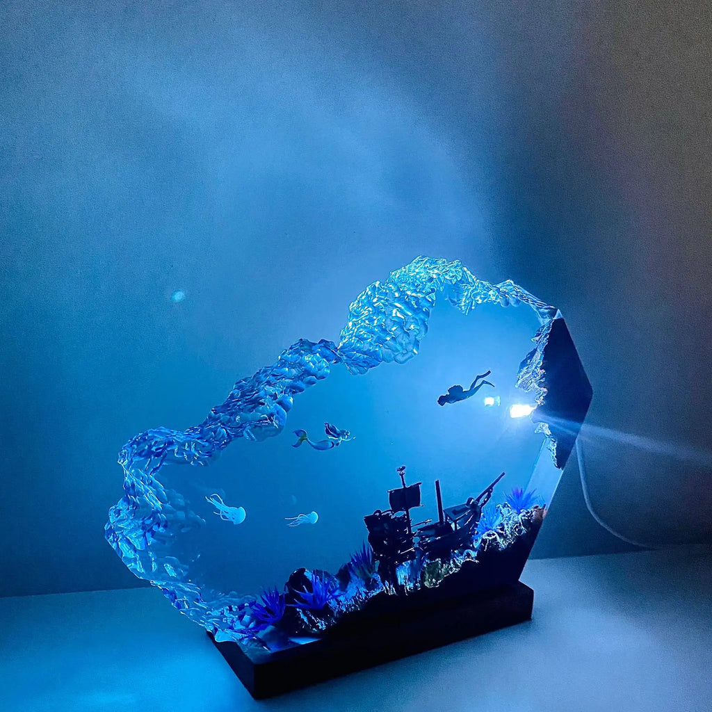 Lampada Notturna in Resina — Sirenetta