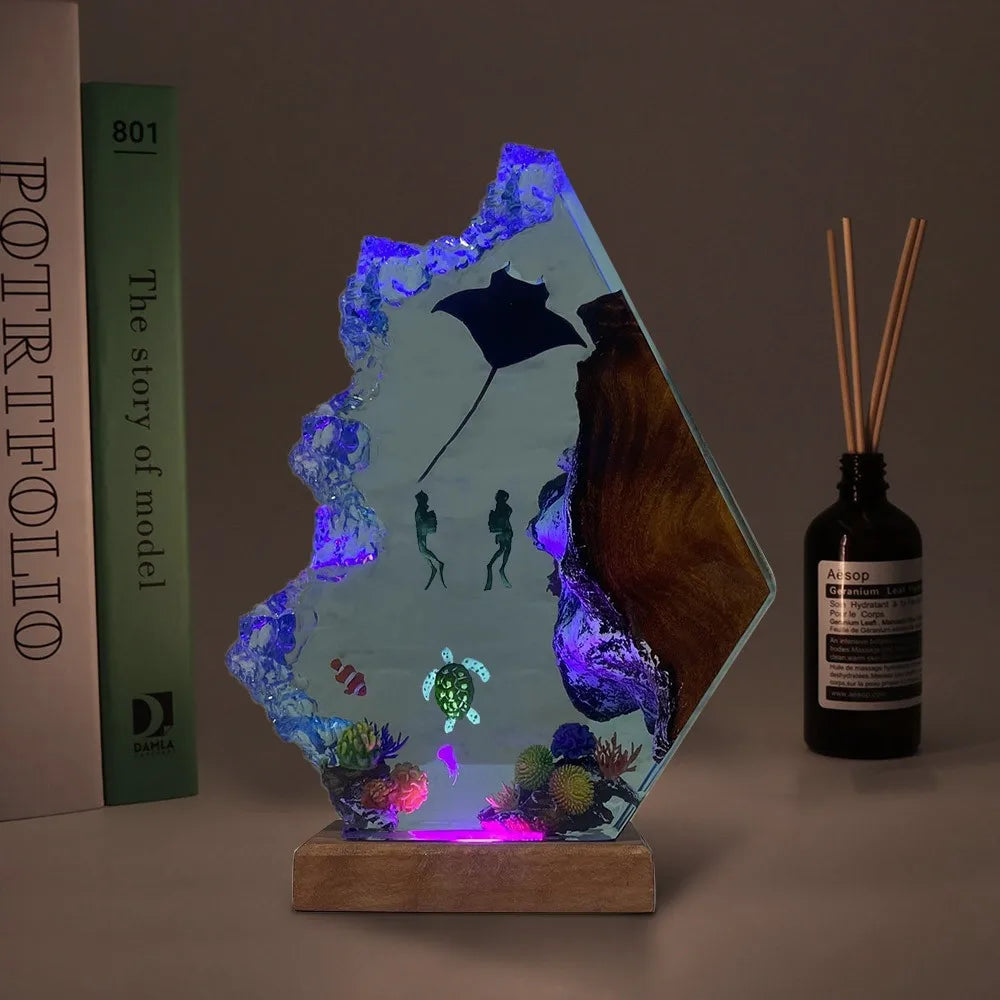 Lampada in Resina — Manta e Sub