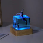 Cubo Luminoso in Resina — Vita dell'Oceano